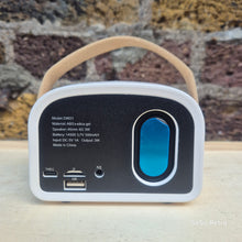 Load image into Gallery viewer, Retro Bluetooth Speakers - Cream & Gold