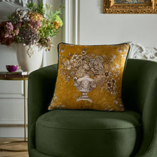 Load image into Gallery viewer, Tuscan Holiday Cushion in Ochre 43 x 43cm - Filled Cushion