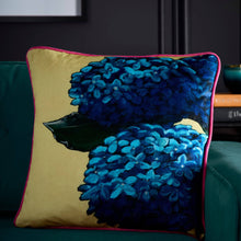 Load image into Gallery viewer, Hiyah Hydrangea Cushion 43 x 43 - Filled Cushion: Lime