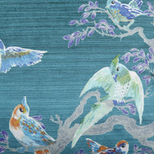 Load image into Gallery viewer, Birdity Absurdity Filled Cushion by Laurence Llewelyn-Bowen: Blue