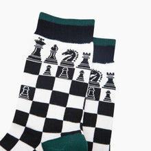 Load image into Gallery viewer, Chess Bamboo Socks in Black/White