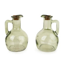 Load image into Gallery viewer, Set of 2 Oil Bottles on Stand - Green 2pk