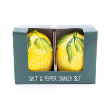 Load image into Gallery viewer, Salt and Pepper Pots in Gift Box Mediterranean Lemon 6PK