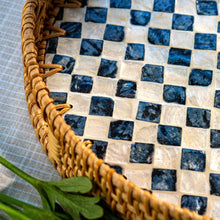 Load image into Gallery viewer, Rattan Serving Tray - Wicker Coffee Table Centerpiece Tray