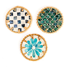 Load image into Gallery viewer, Drinks Coasters - Natural Round Kitchen Coaster (Set of 6)