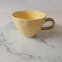 Load image into Gallery viewer, SoSo Retro Candy Coloured Mugs - Canary Yellow & Gold