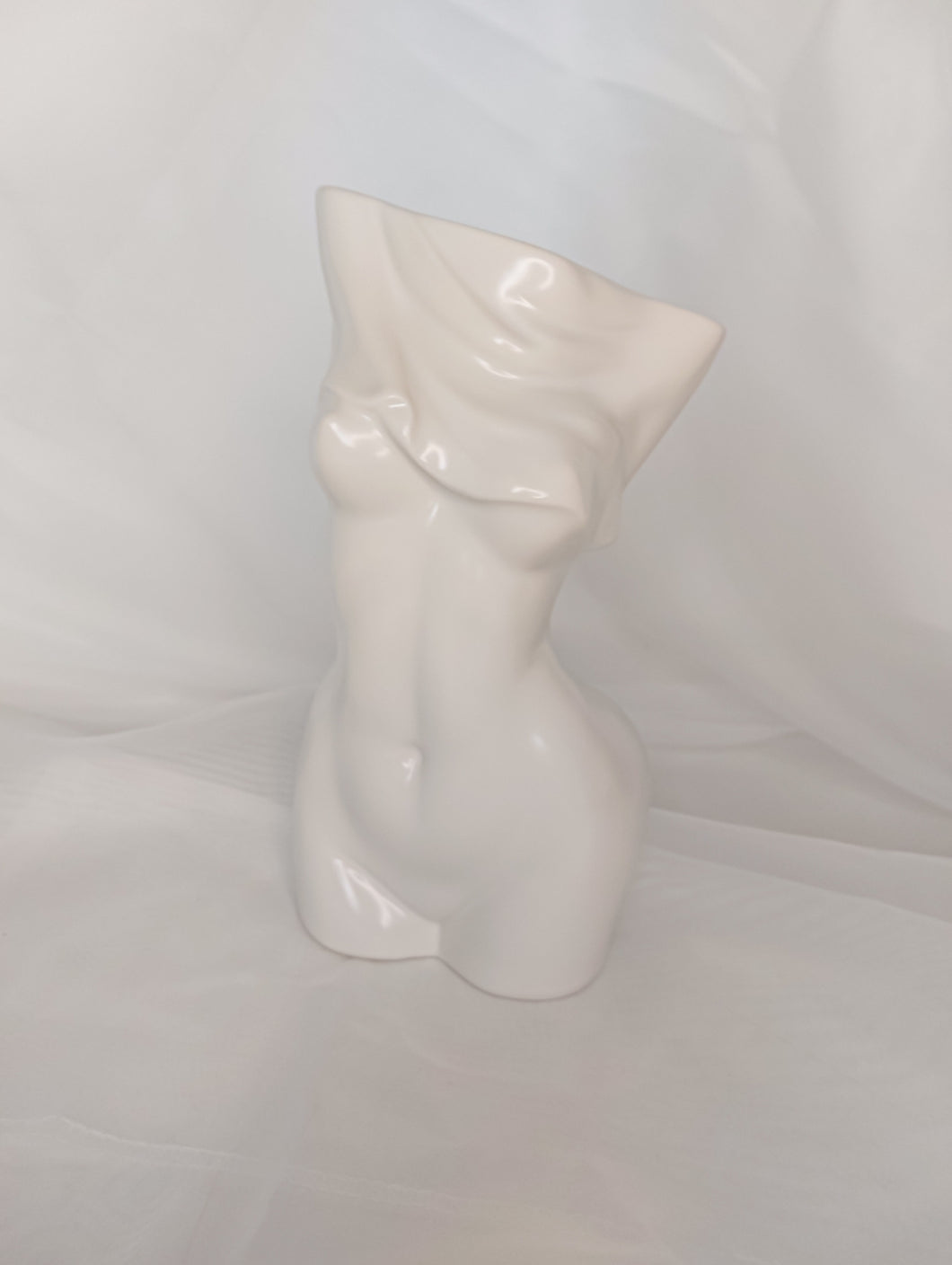 Caramel Rose Home Masterpiece Vase - White