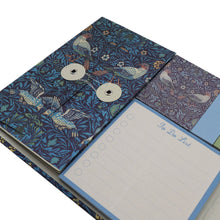 Load image into Gallery viewer, William Morris Weekly Planner Organiser With Sticky Notes - Birds Design