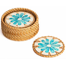 Load image into Gallery viewer, Drinks Coasters - Natural Round Kitchen Coaster (Set of 6)
