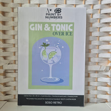 Load image into Gallery viewer, Cocktail Paint by Numbers - Gin & Tonic
