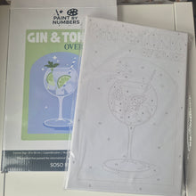 Load image into Gallery viewer, Cocktail Paint by Numbers - Gin & Tonic