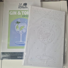 Load image into Gallery viewer, Cocktail Paint by Numbers - Gin & Tonic