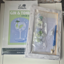 Load image into Gallery viewer, Cocktail Paint by Numbers - Gin & Tonic