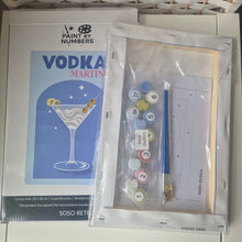 Load image into Gallery viewer, Cocktail Paint by Numbers - Vodka Martini