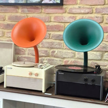 Load image into Gallery viewer, Retro Gramophone Record Player with Bluetooth - Black & Green