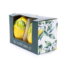Load image into Gallery viewer, Salt and Pepper Pots in Gift Box Mediterranean Lemon 6PK
