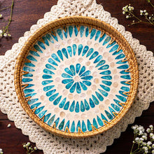 Load image into Gallery viewer, Rattan Serving Tray - Wicker Coffee Table Centerpiece Tray
