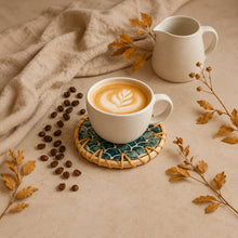 Load image into Gallery viewer, Drinks Coasters - Natural Round Kitchen Coaster (Set of 6)
