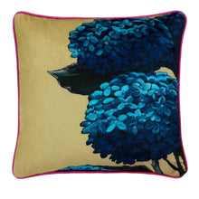 Load image into Gallery viewer, Hiyah Hydrangea Cushion 43 x 43 - Filled Cushion: Lime
