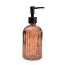 Load image into Gallery viewer, Amber Glass Soap Dispenser 6PK
