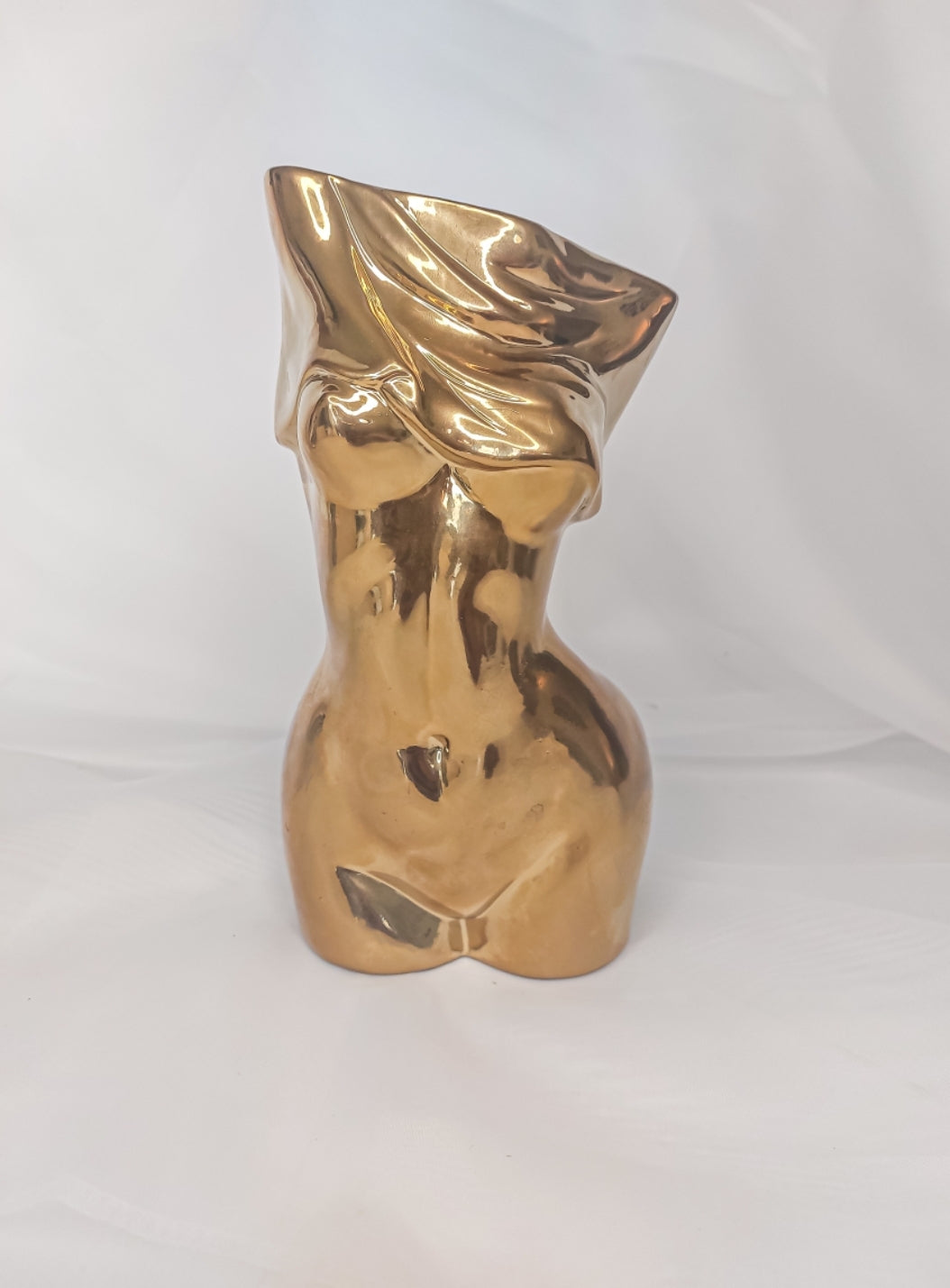 Caramel Rose Home Masterpiece Vase - Gold
