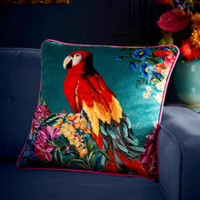 Load image into Gallery viewer, Polly Amorous Cushion in Teal 43 x 43cm - Filled Cushion
