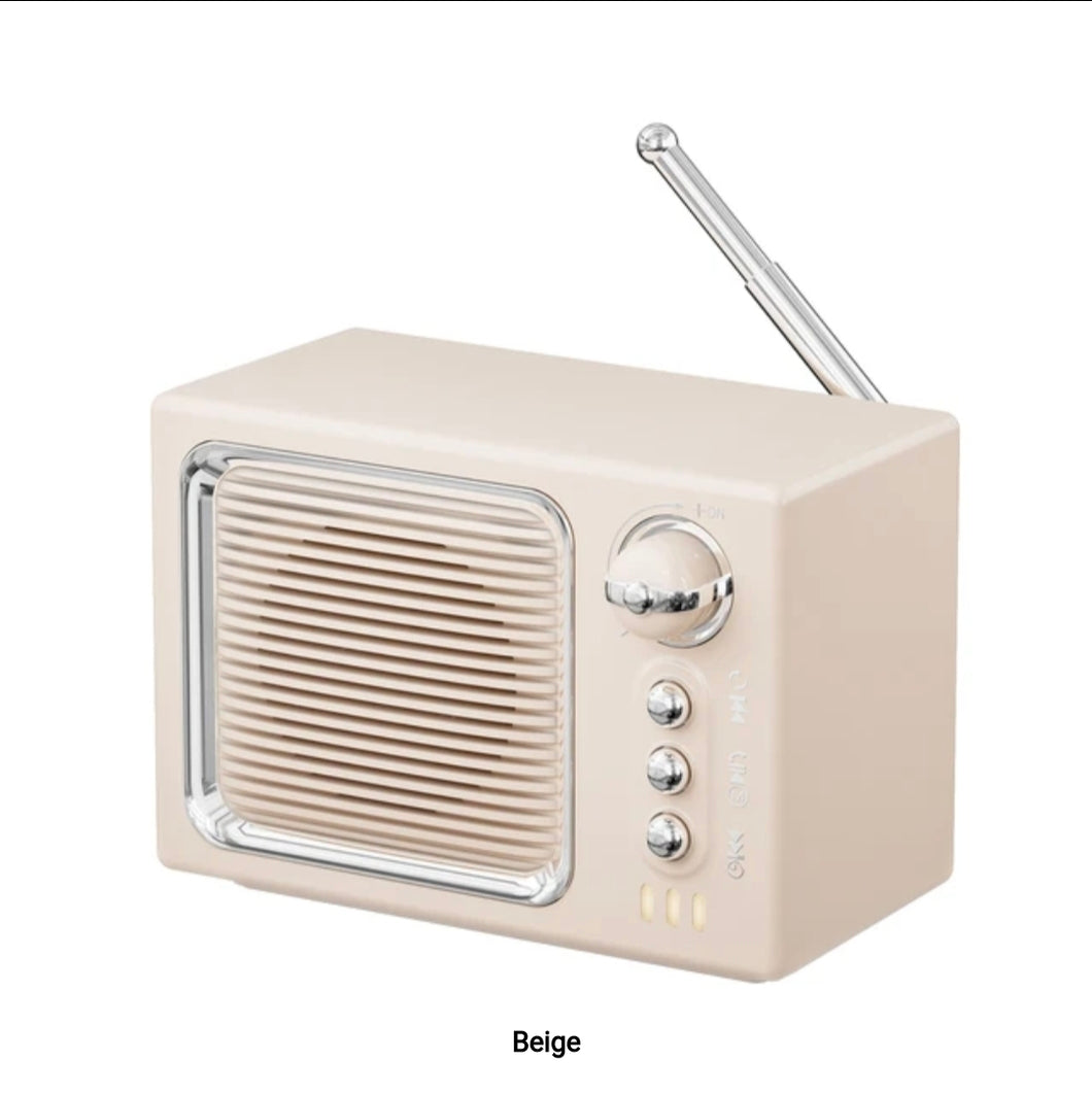 Mini Bluetooth Speaker with built-in meditation stations - Cream