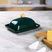 Load image into Gallery viewer, Retro Ceramic Butter Dish &amp; Lid
