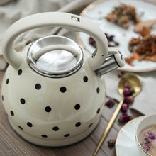 Load image into Gallery viewer, Retro Polka Dot Whistle Kettle
