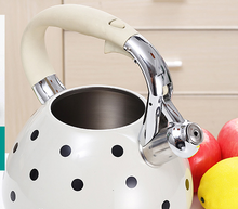 Load image into Gallery viewer, Retro Polka Dot Whistle Kettle
