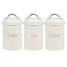 Load image into Gallery viewer, Tea, Coffee, Sugar Moisture-Proof storage tins - available in 3 colours
