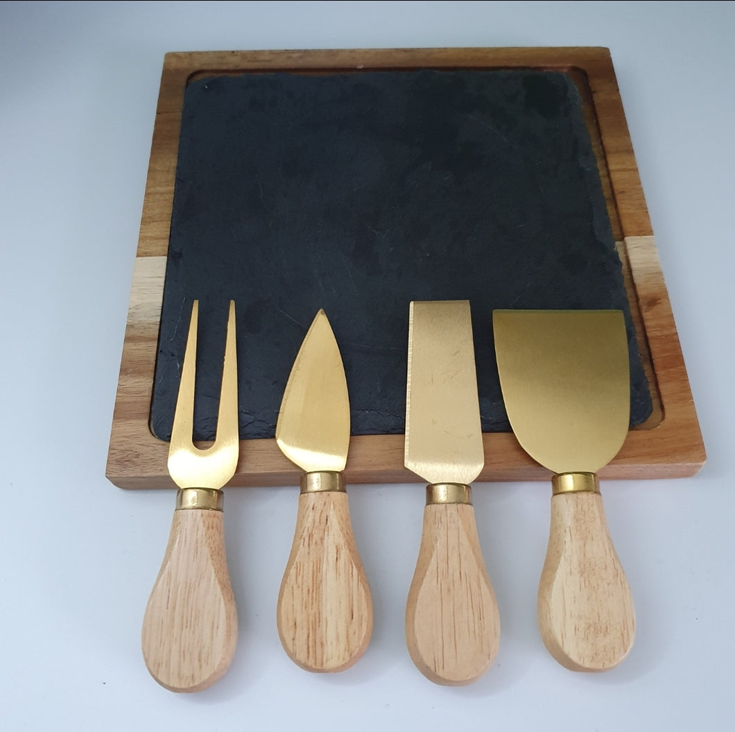 Stainless Steel Cheese knives (Gold)