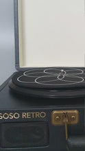 Load and play video in Gallery viewer, SoSo Retro Bluetooth Record Player - Black and Brass
